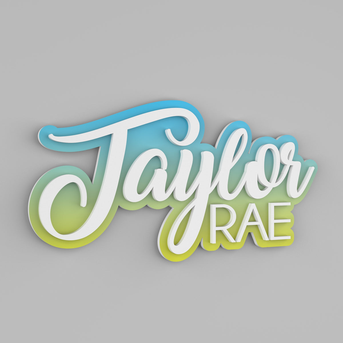 Layered Nursery Name Sign - Custom Baby Name Sign - Nursery Wall Art - Personalized Gift For Baby - Layered 3D Name Sign