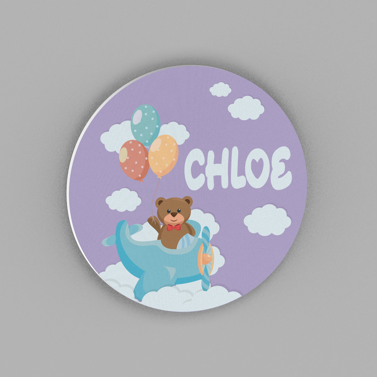 Teddy Bear Baby Name Sign
