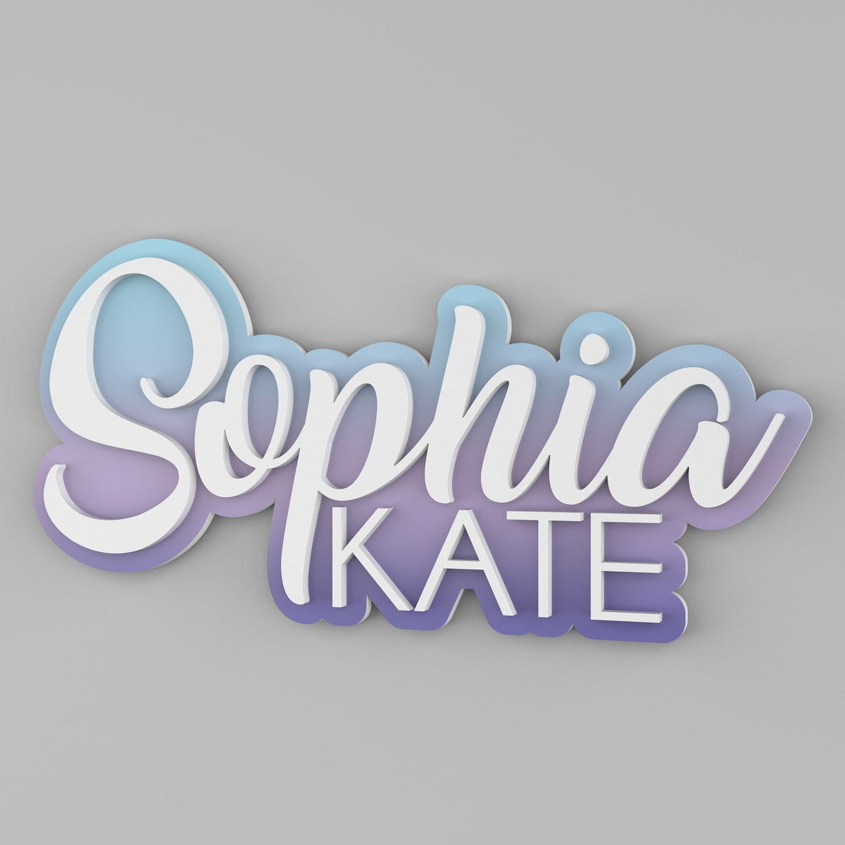 Layered Nursery Name Sign