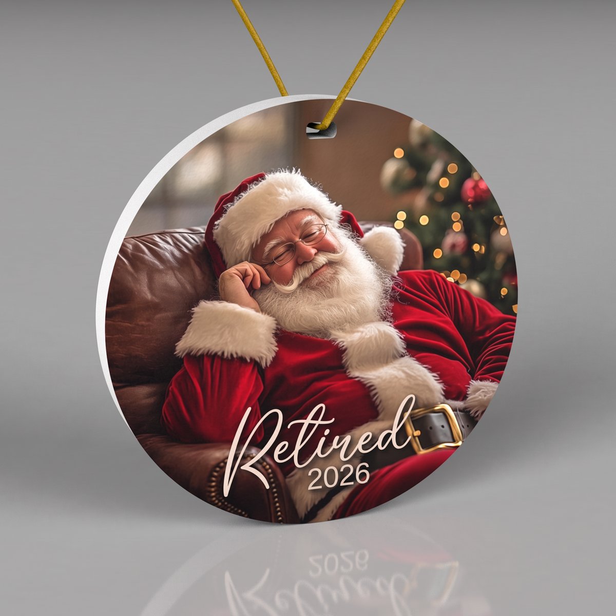 Retired Santa ornament 2026