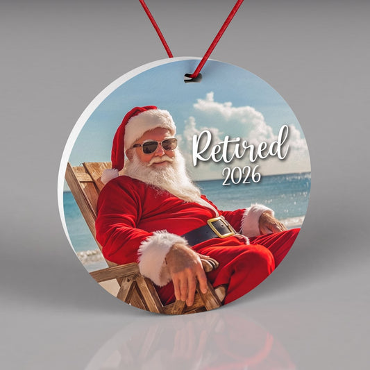 Retired Santa beach ornament 2026