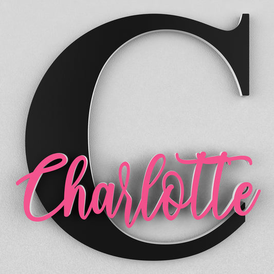 Dorm Room Decor - Custom Name Sign