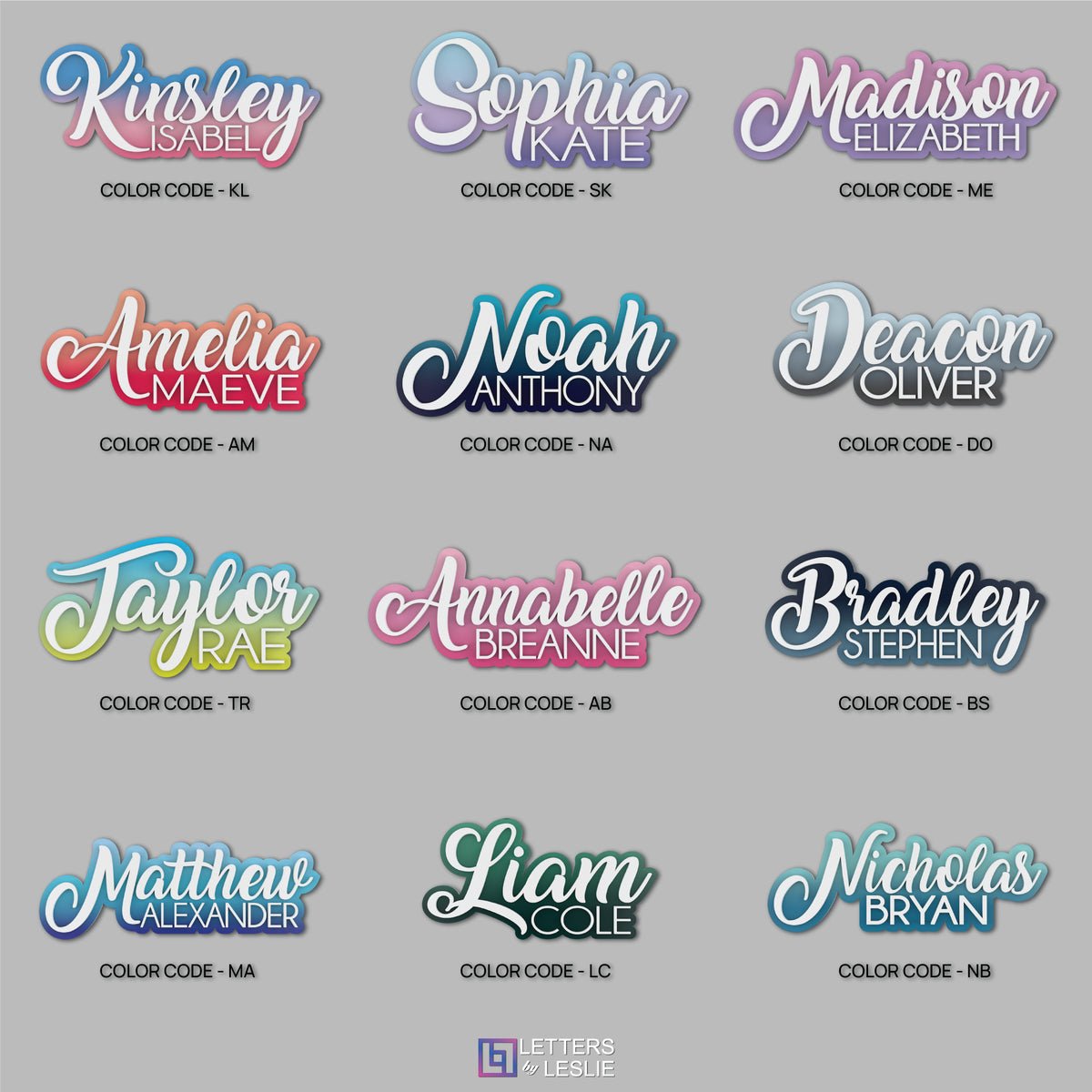 Layered Name Sign For Nursery - Custom Baby Name Sign -  Double Name Sign For Nursery - Above Crib Wall Decor - Kids Room Decor -