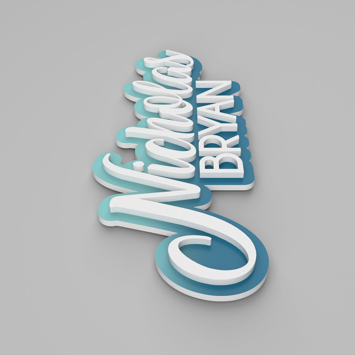 Nursery Name Sign - Custom Baby Name Sign - Nursery Wall Art - Personalized Gift For Baby - Layered 3D Name Sign