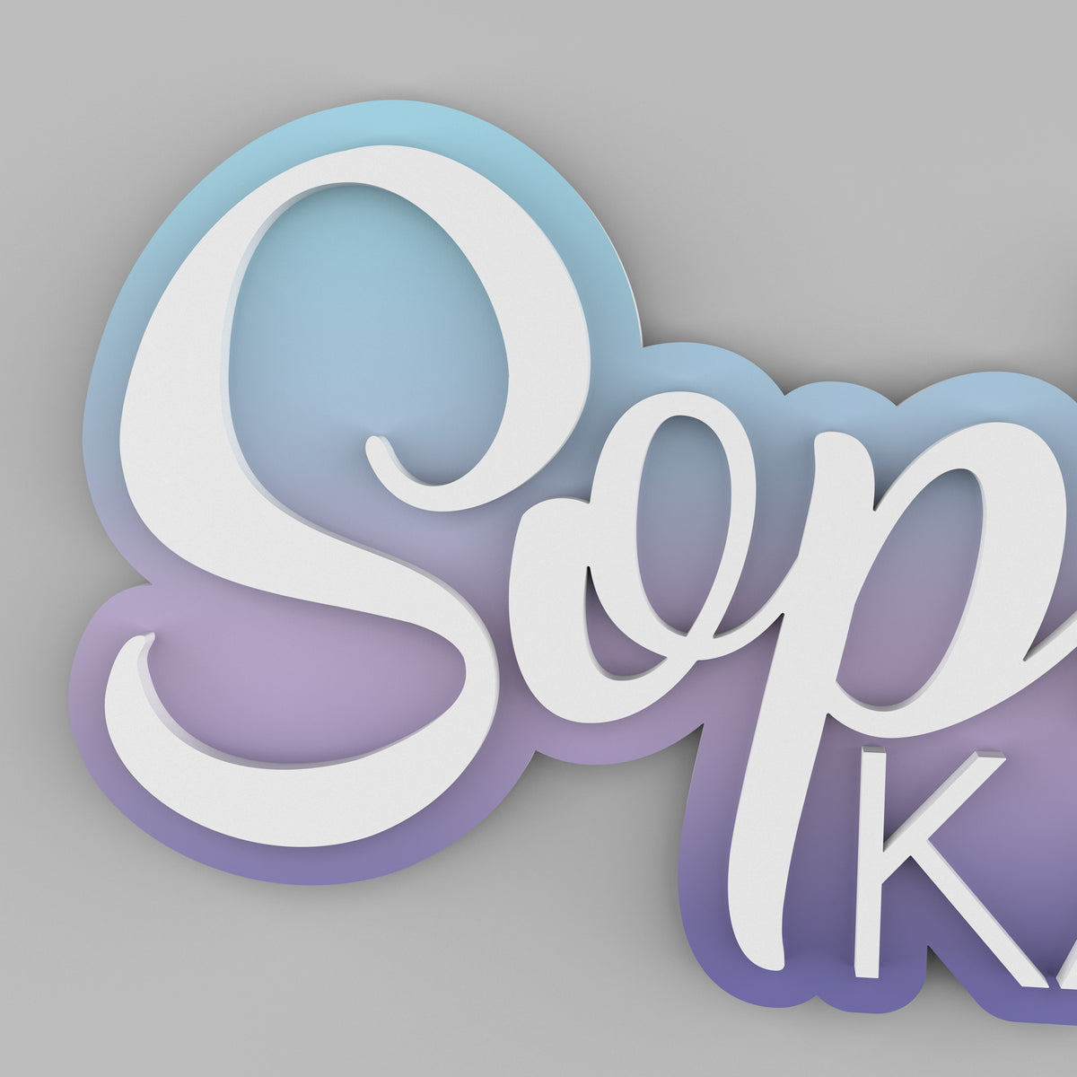 Name Sign for Nursery Above Crib. Baby Name Sign. Personalized Newborn Sign for Baby Girl