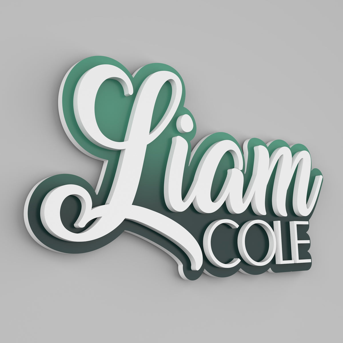 Layered Name Sign - Name Signs for Nursery Above Crib. Personalized Newborn Sign for Baby Girl