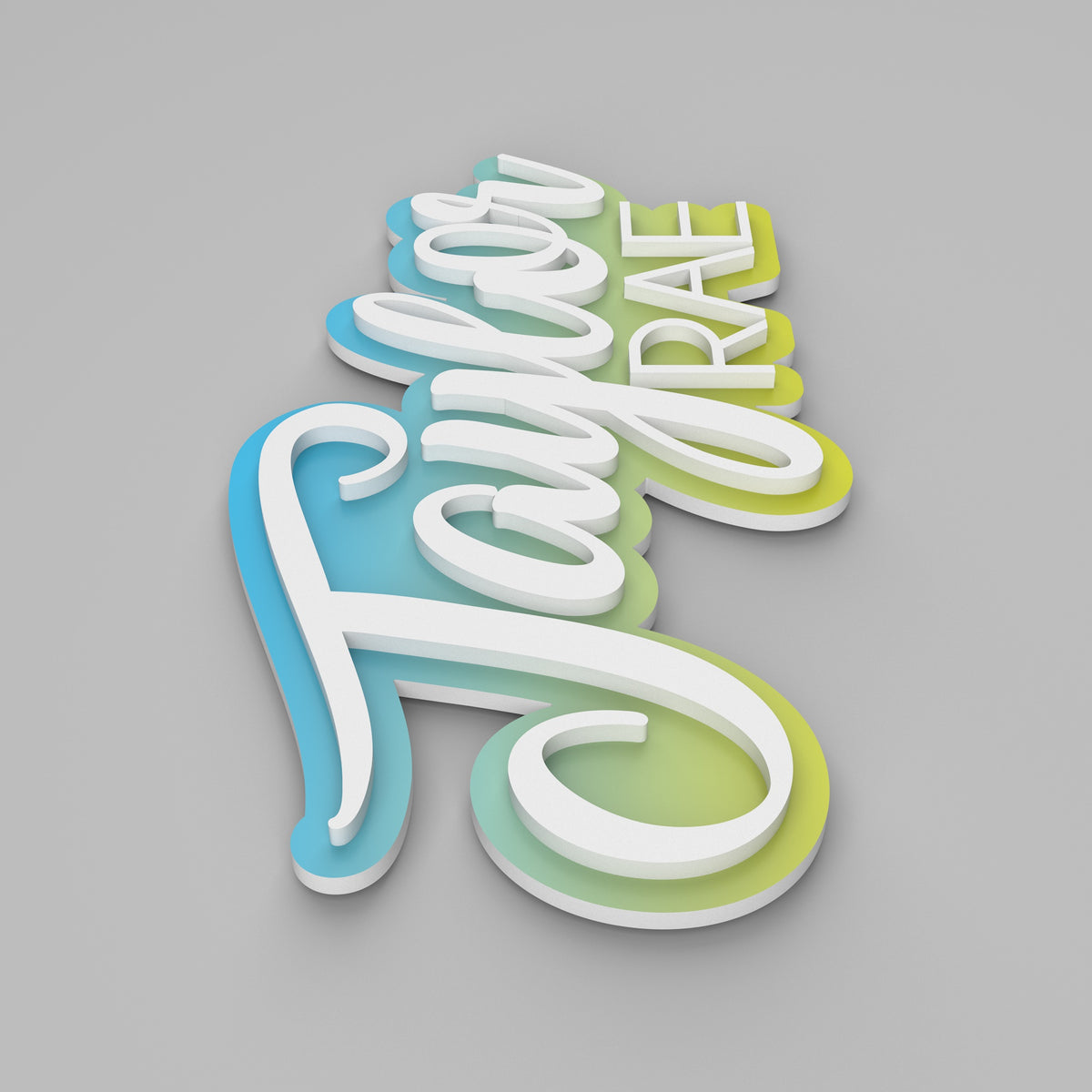 Layered Nursery Name Sign - Custom Baby Name Sign - Nursery Wall Art - Personalized Gift For Baby - Layered 3D Name Sign