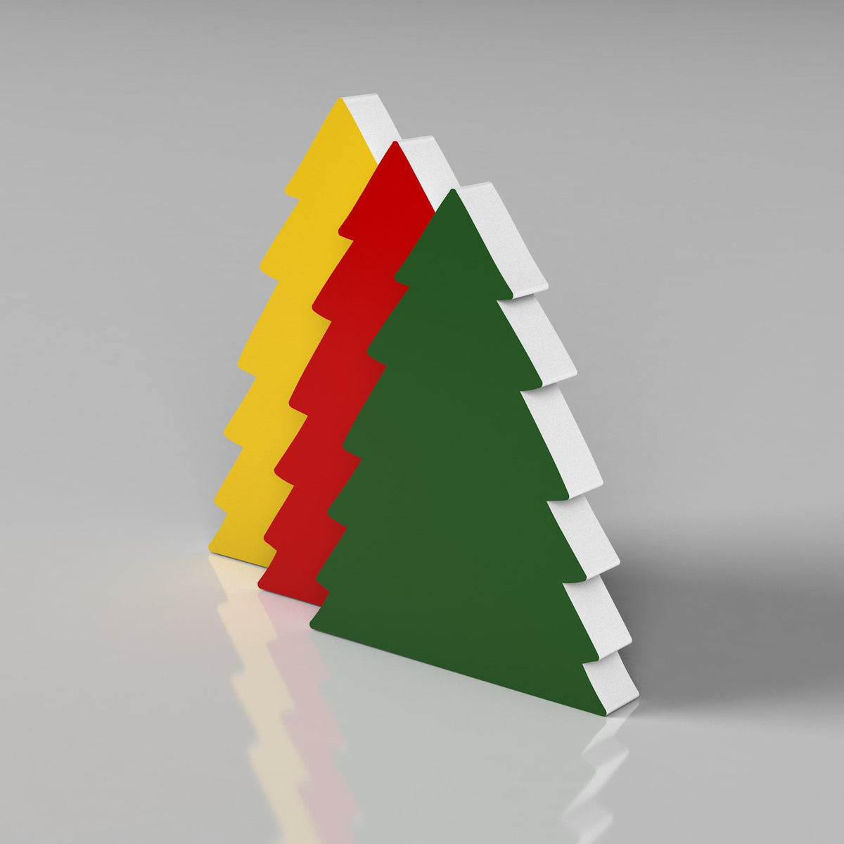 Christmas Tree Shelf Sitters - Christmas Shelf Decor - Christmas Home Decor