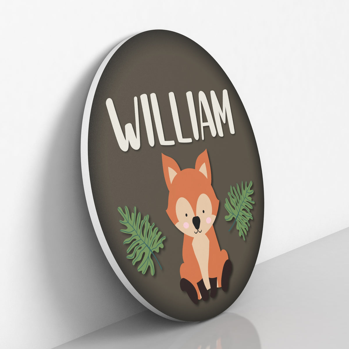 Woodland Nursery Name Sign - Fox Nursery Decor