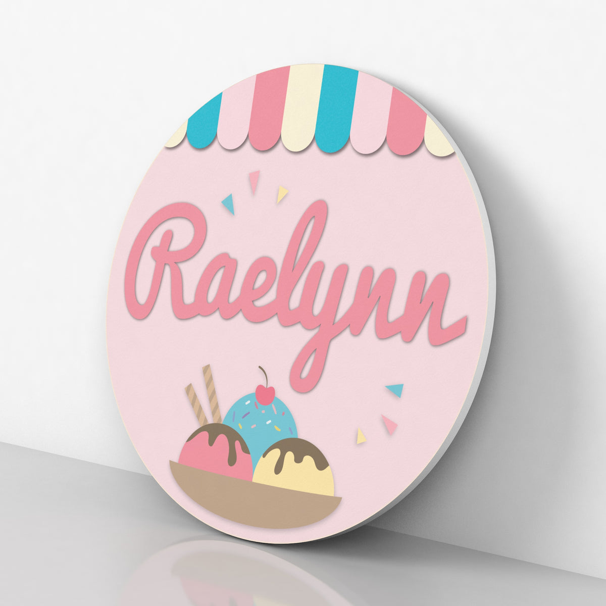 Ice Cream Name Sign