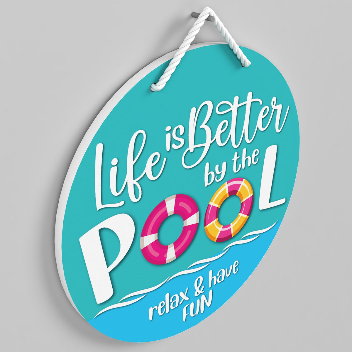 Life Is Better by the Pool - Outdoor Pool Sign