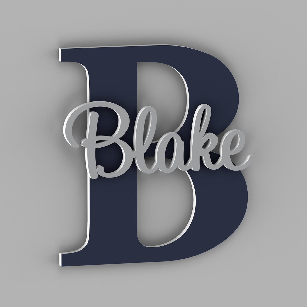 Personalized name sign with Capital Letter - Nursery Name Signs