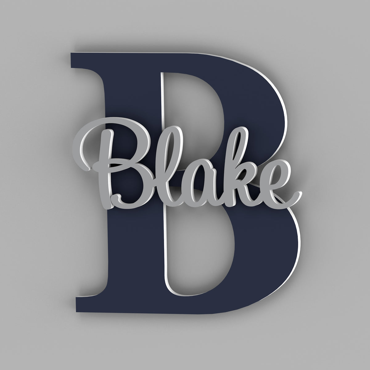 Personalized name sign with Capital Letter - Nursery Name Signs