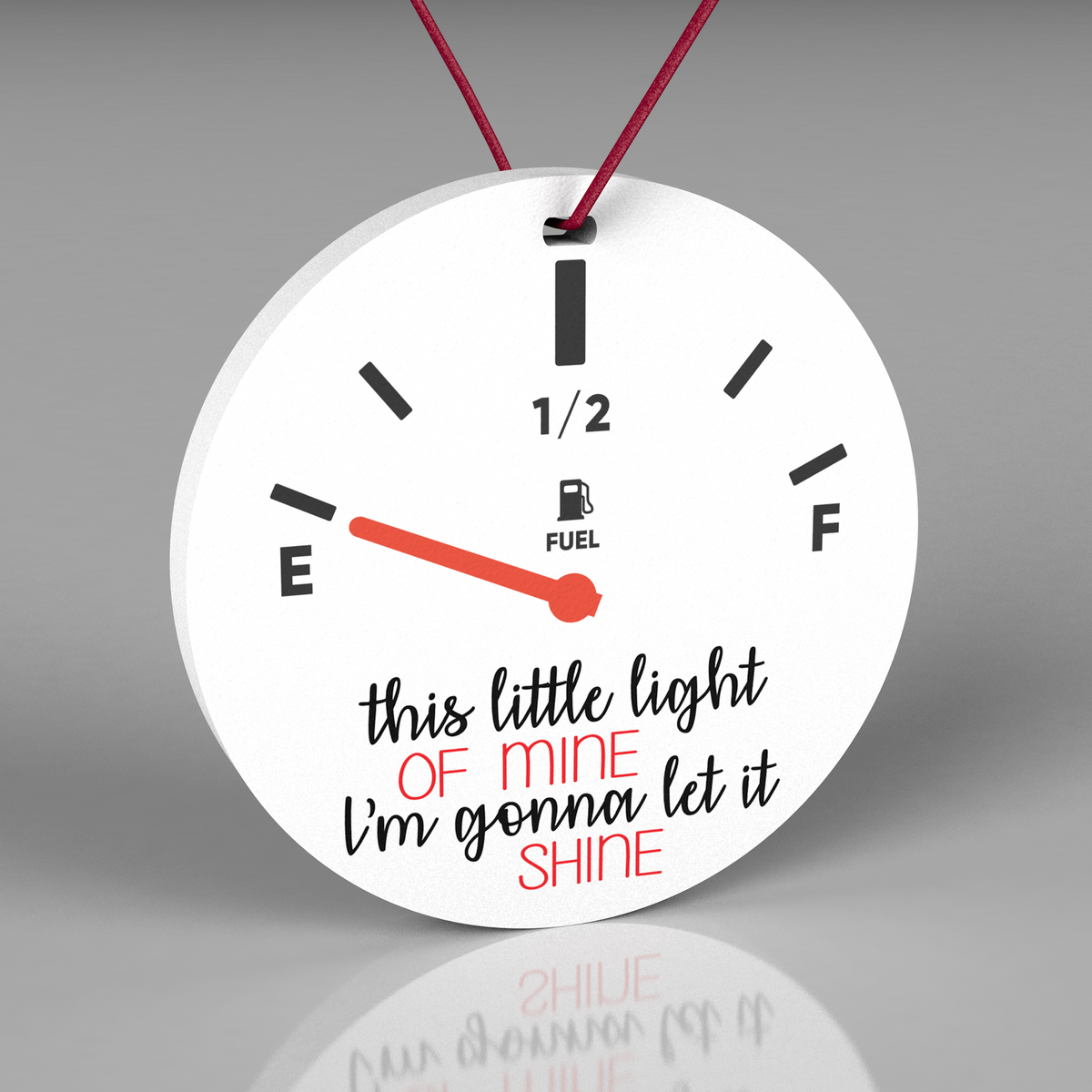 Christmas Ornament, Fuel Price Ornament, Ornament with gift box, Funny Ornament