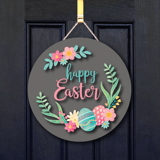Happy Easter Door Hanger Sign