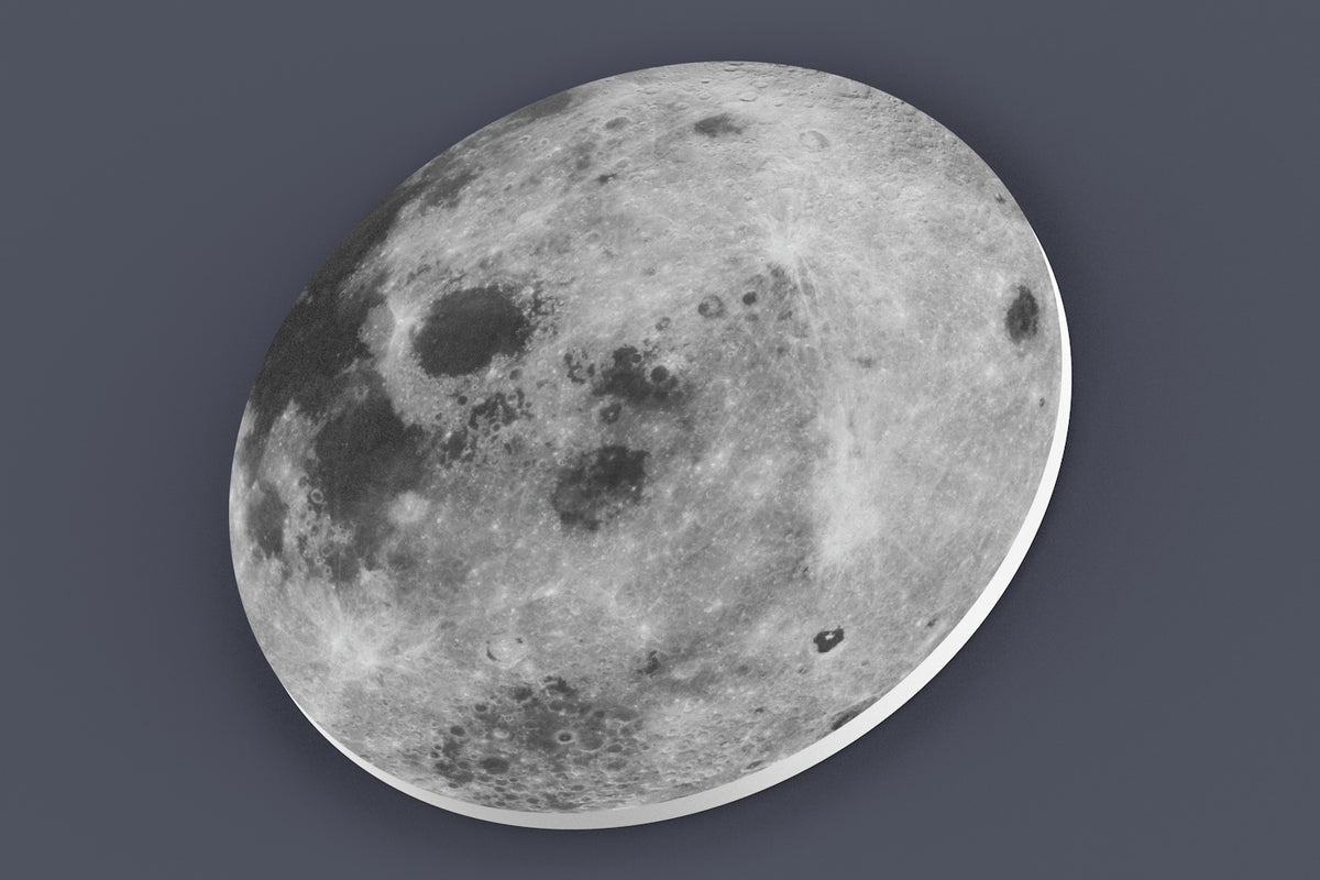 Full Moon Bedroom Wall Art, Moon Wall Hanging, Moon Home Decor, Moon Nursery Art, Modern Decor, Gray Moon, Astronomy Art