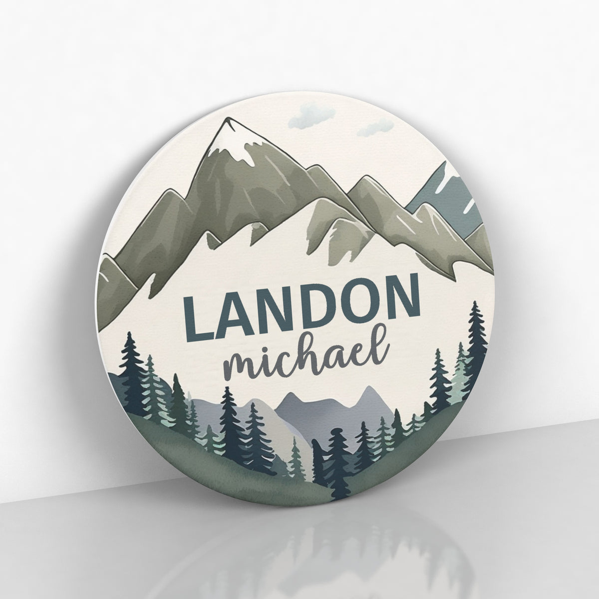 Woodland Nursery Name Sign - Mountain Nursery Decor - Personalized Name Sign for Kids and Babys
