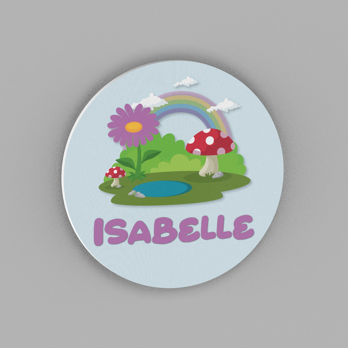 Mushroom Theme Baby Name Sign