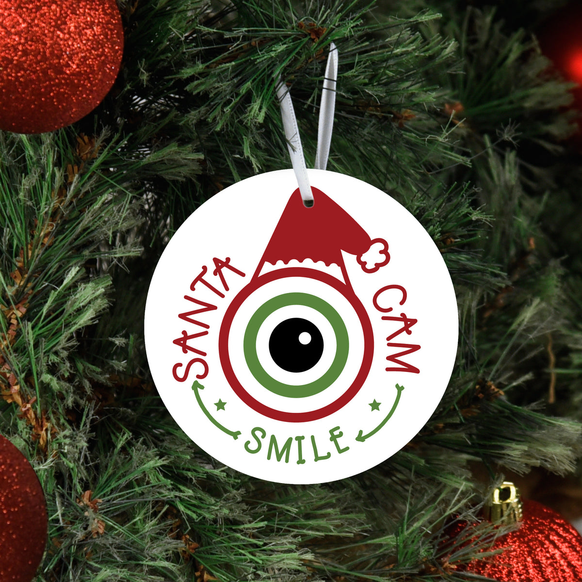 Santa Cam Christmas Ornament
