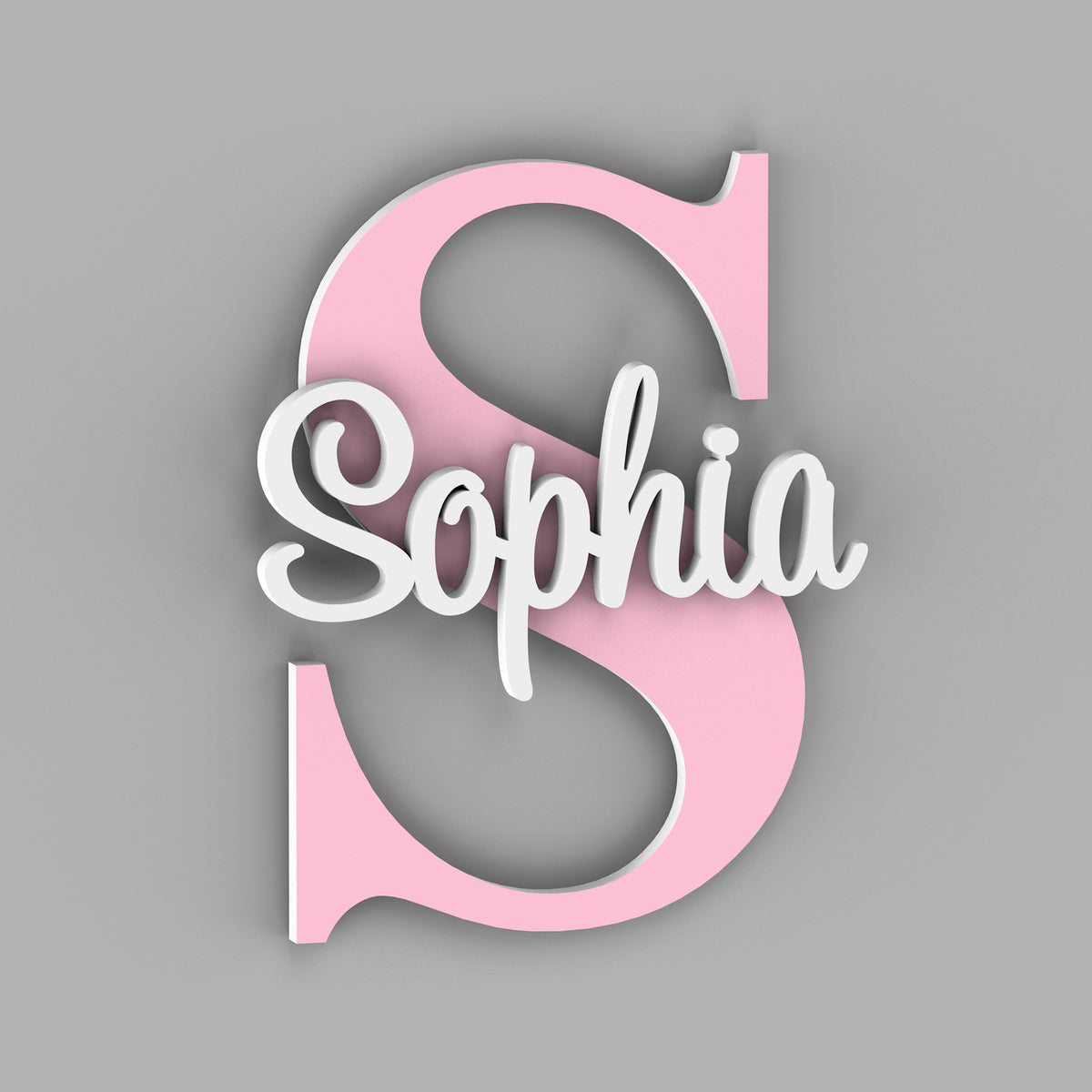Name sign for Nursery with Capital Letter - Kids Name Signs