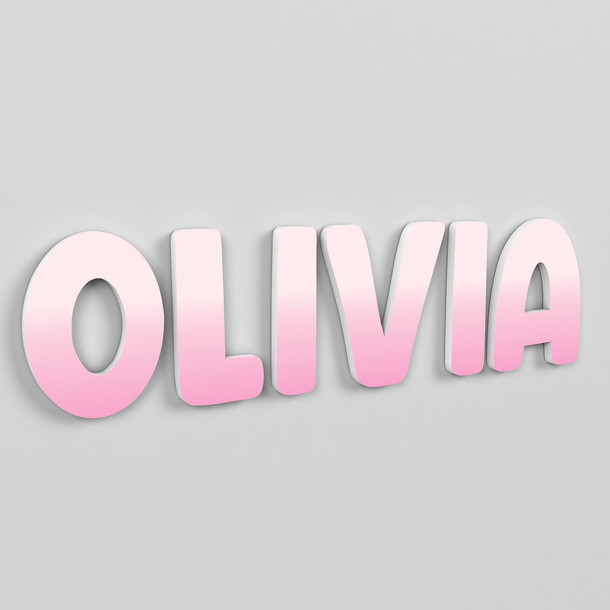 Custom PVC name sign for nursery, minimalist baby room wall decor