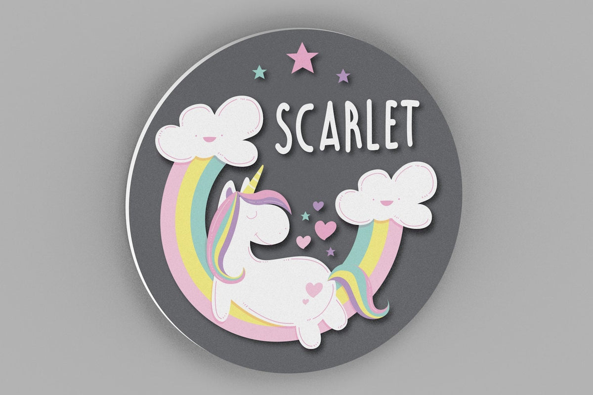 Unicorn Name Sign for Bedroom, Nursery Decor, Girls Room Decor, Nursery Wall Decor, Wall Decor, Kids Signs, Nursery Decor Girl