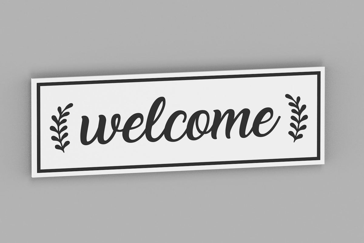 Welcome Sign, Front Door Sign, Indoor and Outdoor Welcome Sign, Entryway Sign, Home Decor