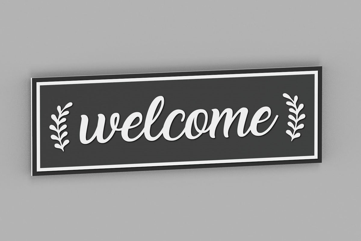 Welcome Sign, Front Door Sign, Indoor and Outdoor Welcome Sign, Entryway Sign, Home Decor